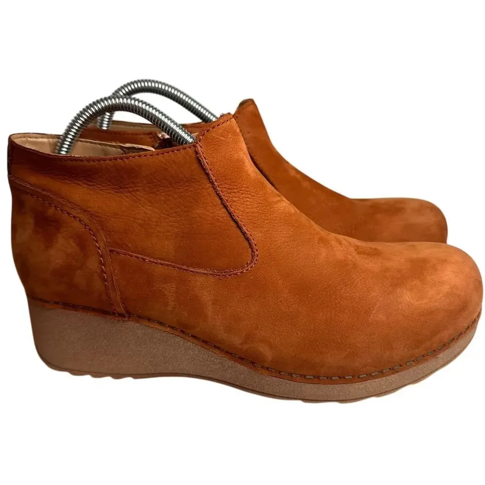 Dansko Women's Ankle Boots in Tan - Picture 8 of 15